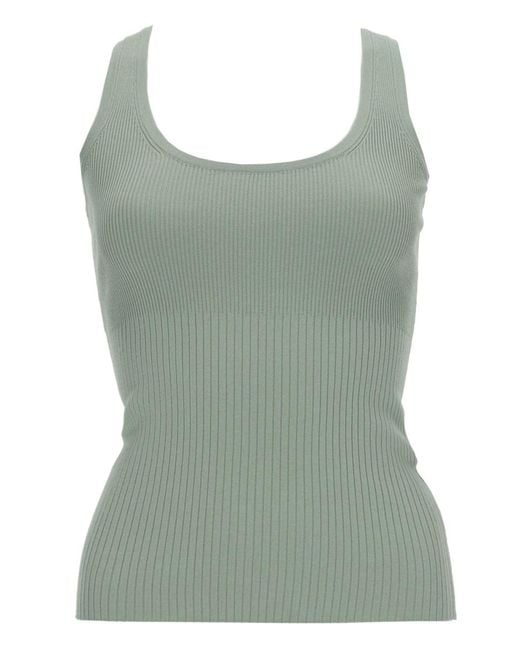 Max Mara Green Viscose Tops