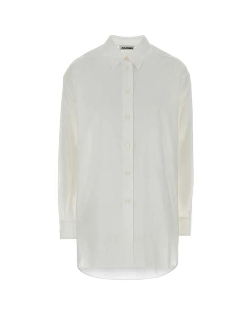 Jil Sander White Relaxed Solid Shirt