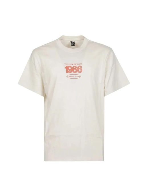 The North Face White Track" Relaxed Short Sleeve Tee