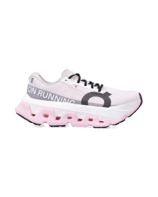 On Shoes Pink Cloudmonster 3 Hyper Running Shoes