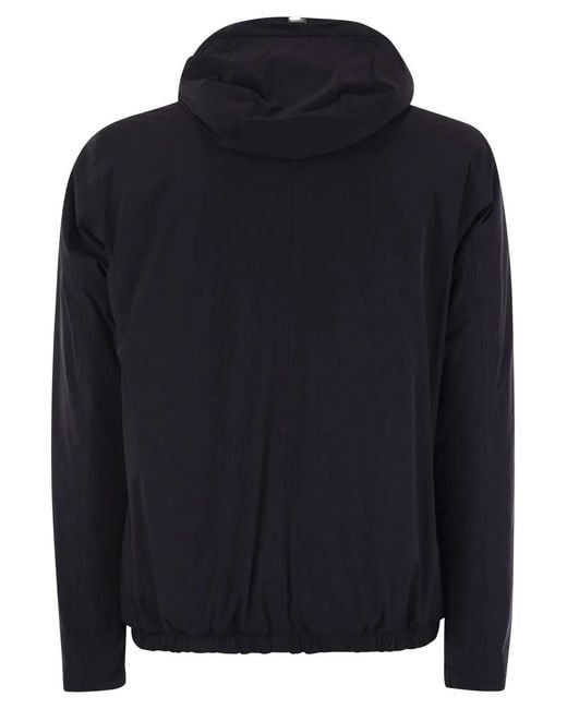 Herno Black Nylon Travel Jacket for men