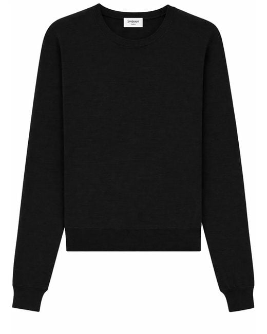 Saint Laurent Black Cassandre Pullover