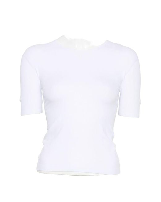 Gucci White Polyester Short Top