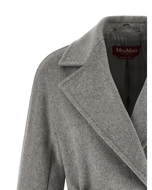 Max Mara Gray 'Panteon' Coat