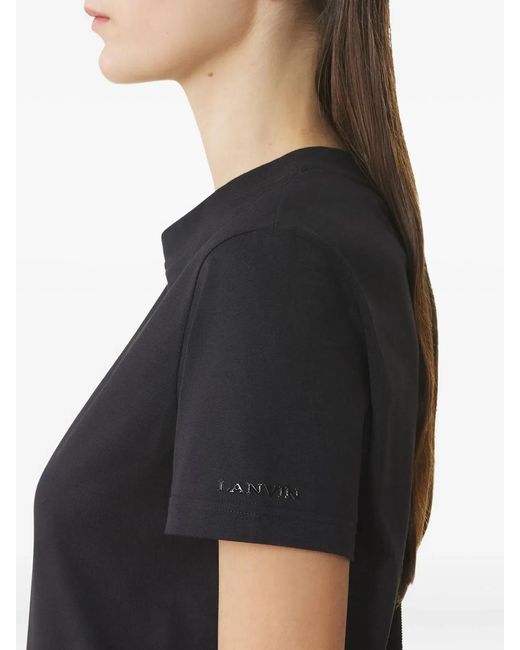 Lanvin Black Cotton T-Shirt