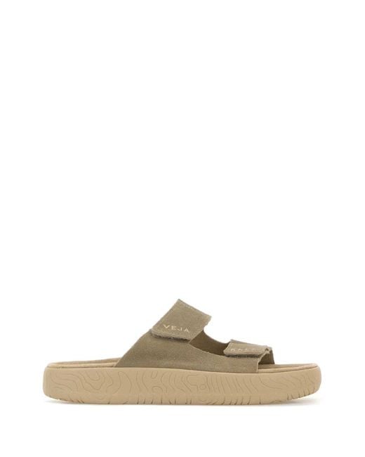 Veja Brown Suede Sandals