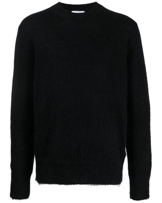 Off-White c/o Virgil Abloh Black Mohair Blend Sweater for men