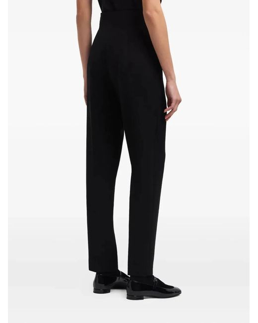 Emporio Armani Black Flat Belly Trouser