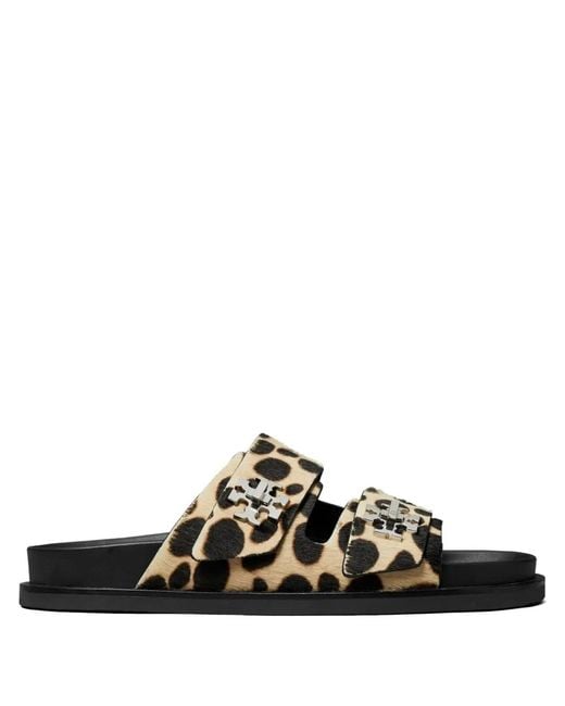 Tory Burch Black Leather Flats