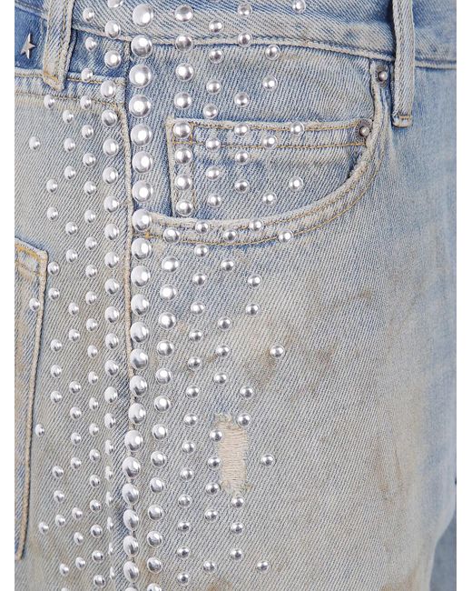Golden Goose Deluxe Brand Blue Jeans With A Distressed Effect