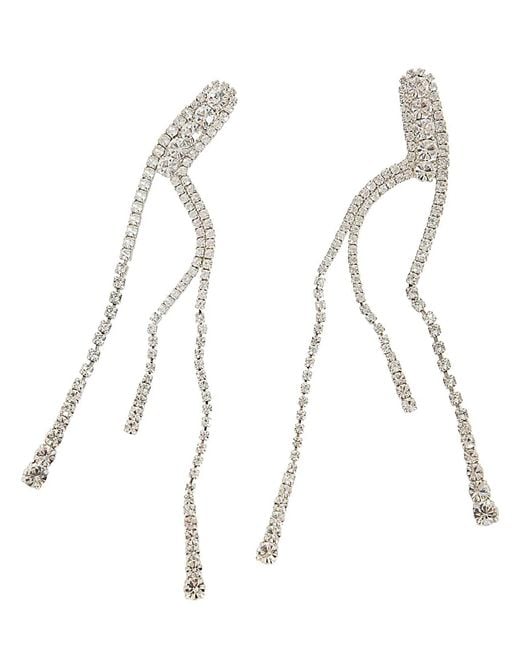 Helene Zubeldia White Liquid Sky Earrings Pins