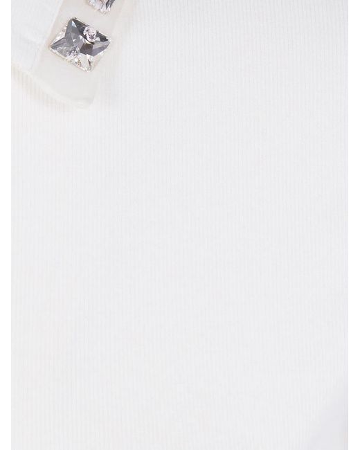 Fabiana Filippi White "Campagna" Polo Shirt