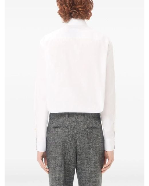 Valentino White Vgold Cotton Shirt for men