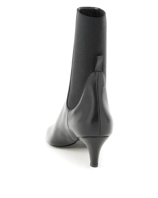 Totême Black The Mid Heel Boots