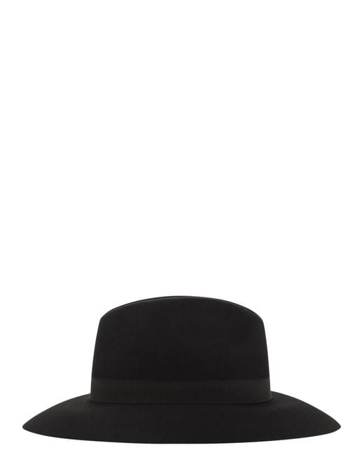 Fay Black Wool Felt Hat