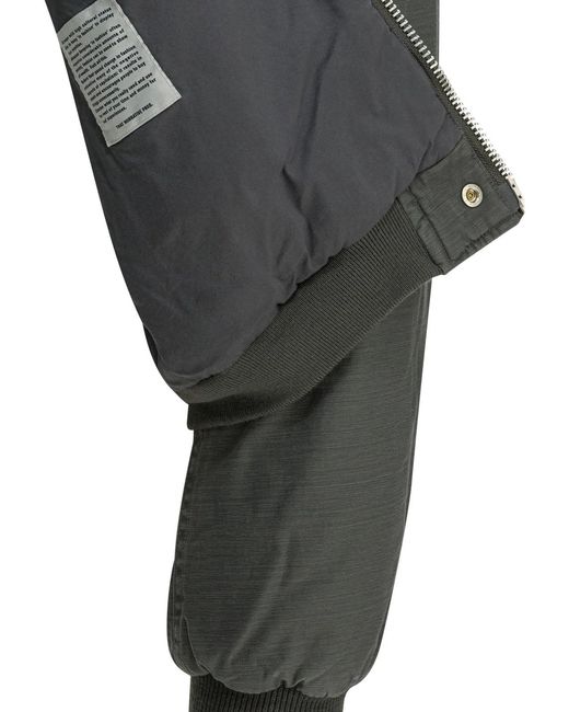 Nonnative Black "Trooper Puff" Bomber Jacket for men