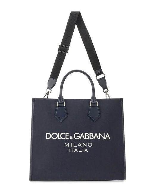 Dolce & Gabbana Blue Dolce & Gabbana Large Shopping Bag for men