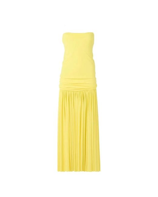 Jacquemus Yellow La Robe Abiha Long Dress