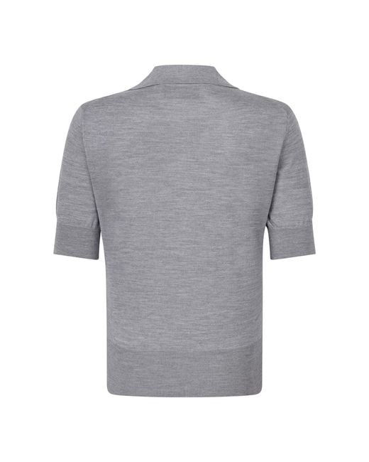 AMI Gray Ivory Wool T-Shirt