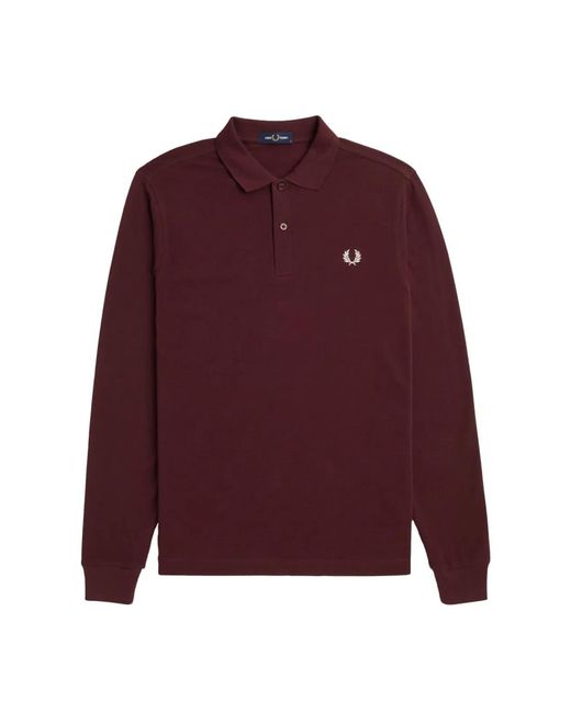 Fred Perry Red Cotton Polo for men