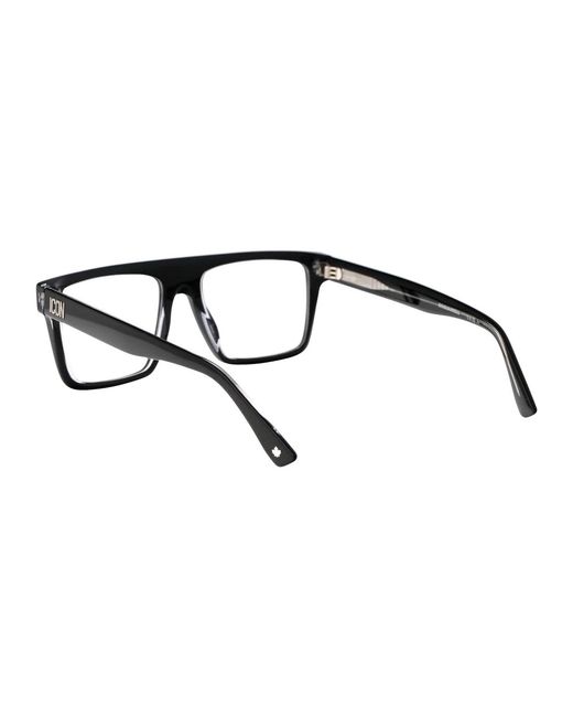 DSquared² Black Crystal Acetate Glasses for men