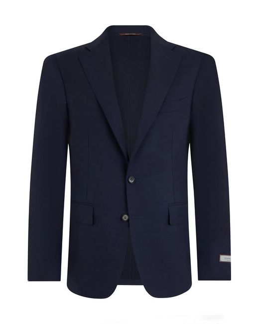 Canali Blue Wool Dress for men
