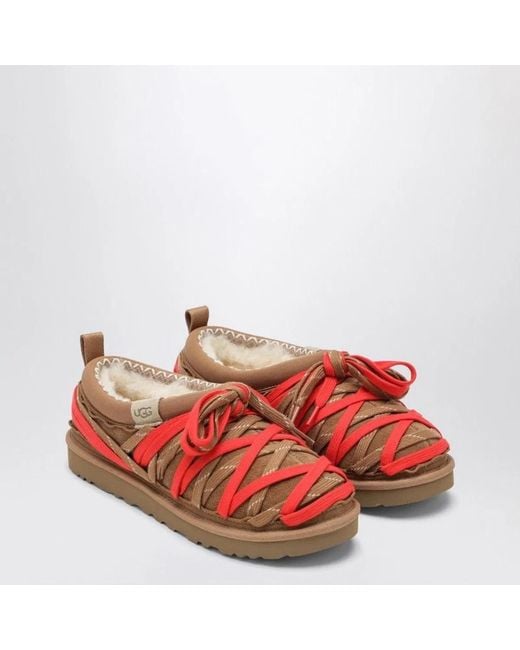 Ugg Red Chestnut Tasman Lace Slippers for men
