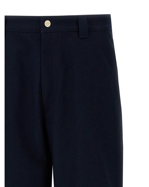 Gucci Blue Incrocio Gg' Pants for men