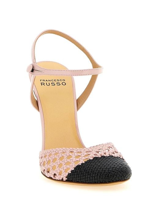 Francesco Russo Pink 'R1P954' Pumps