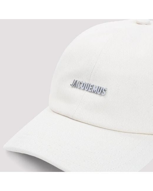 Jacquemus White Branded Cap