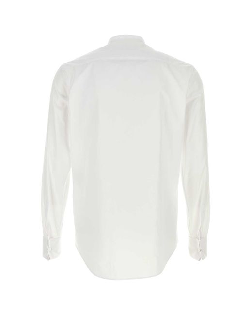 Fendi White Smoking Shirt Look 8 for men