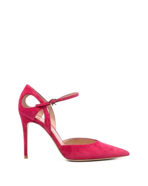 Gianvito Rossi Pink "Camoscio" Suede Leather T. 095 Pump