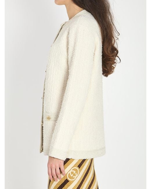 Gucci Natural Wool Cardigan