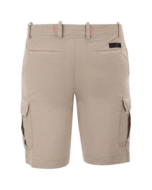 Rrd Gray Stretch Technical Cargo Bermuda Shorts for men