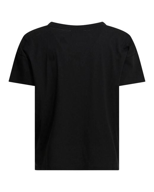 Loulou de Saison Black Cotton T-Shirt