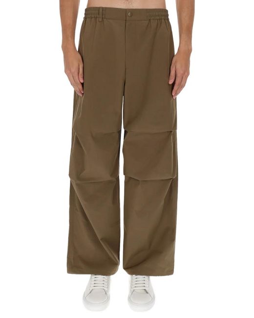 A.P.C. Brown Polyester-Cotton Trousers for men