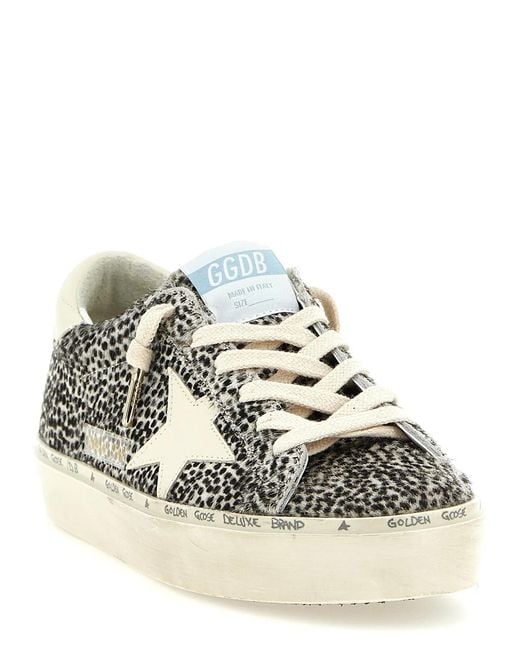 Golden Goose Deluxe Brand White 'Hi Star' Sneakers