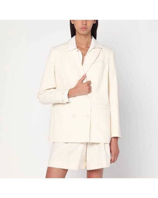 A.P.C. Natural Double-Breasted Jacket