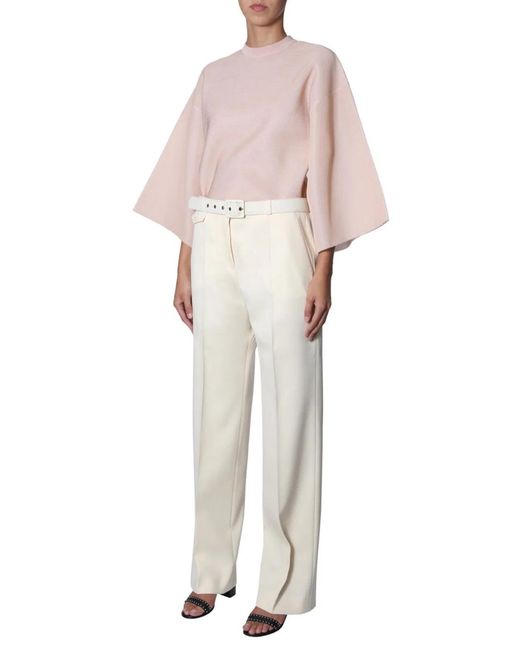Givenchy White Pants With Belt