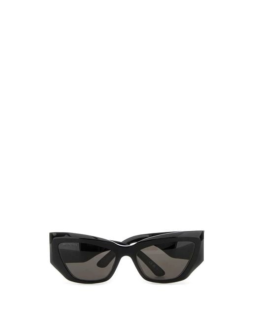 Balenciaga Black Acetate Signature Butterfly Sunglasses