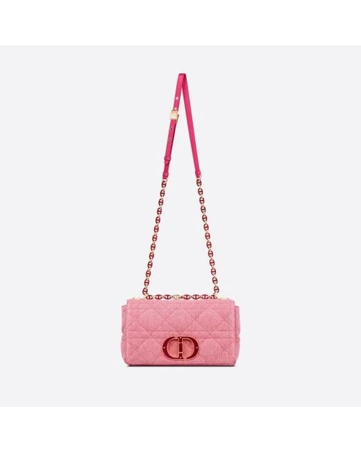 Dior Pink Caro M Canvas