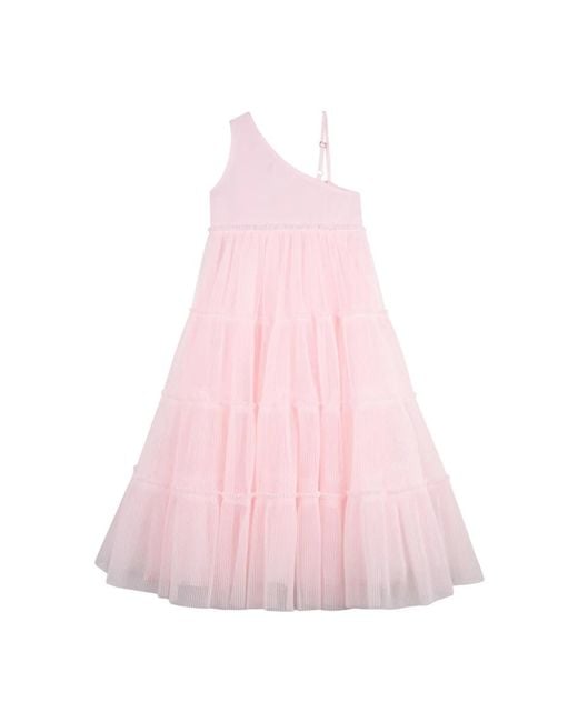 Billieblush Pink Vestito Con Volants