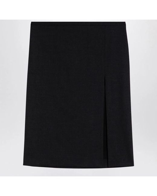 Philosophy Di Lorenzo Serafini Black Blend Wool Skirt