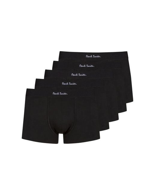 Paul Smith Black 5-Pack Boxer Con Logo for men