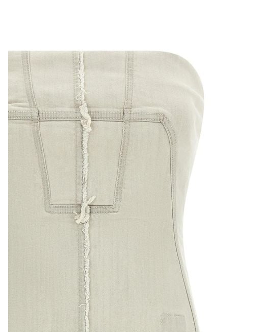 Rick Owens White 'Bustier' Top