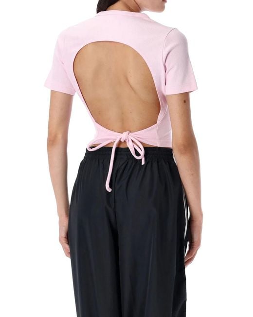 Adidas Originals Pink Cut Out Tee