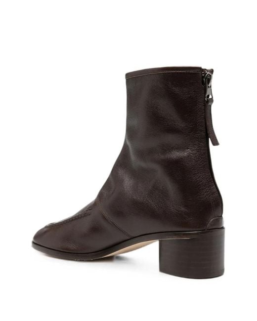 Hereu Brown Juliol Leather Ankle Boots
