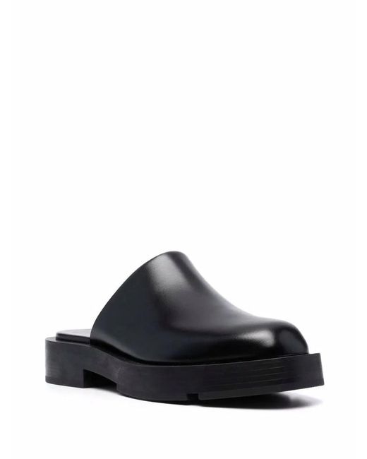 Givenchy Black Squared Loafers With 4 Cm Heel