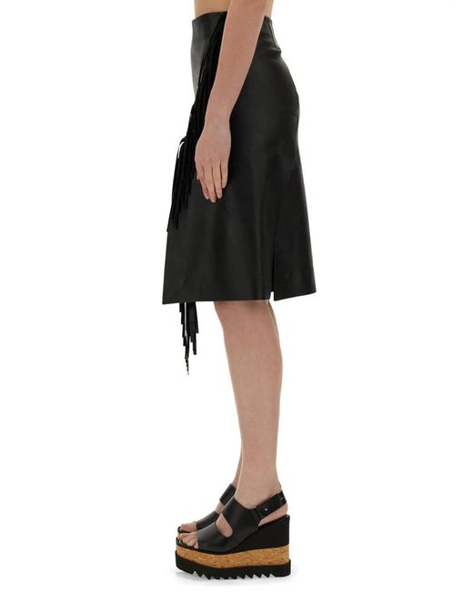 Stella McCartney Black Fringed Skirt