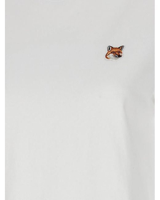 Maison Kitsuné White 'Fox Head' T-Shirt